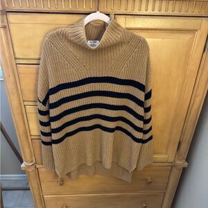 Old Navy Mock-Neck Striped Knit Sweater